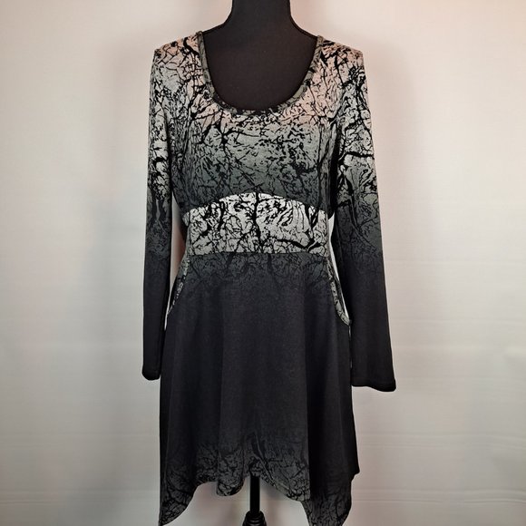 Papillon Long Sleeve Dress with Pockets Size L - Picture 1 of 11